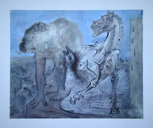 Pablo Picasso - Jong wild, paard, vogel - Offsetdruk - 1966 kopen? Bied vanaf 50!