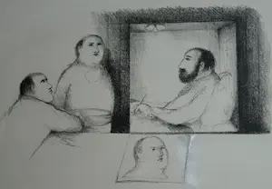 Metten Koornstra - Originele drukplaat , “De Conversatie” – 1970 kaufen? Bieten Sie von 25!