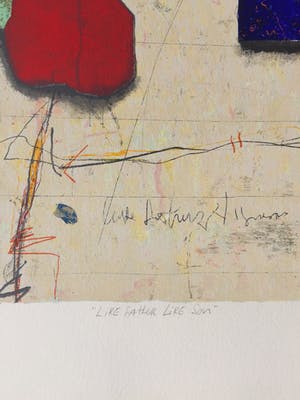Cole Morgan - zeefdruk ‘like father like son’ - 1993 - oplage XXXVII kopen? Bied vanaf 175!