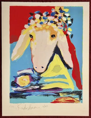 Menashe Kadishman - Sheep kopen? Bied vanaf 100!