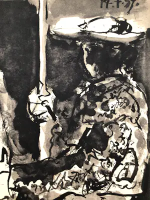 Pablo Picasso - Lithographie - 1959 - From: "Toros y Toreros" - 150 copies - Perfect condition kopen? Bied vanaf 110!
