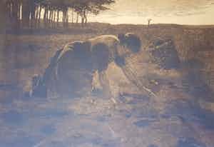 Willem Witsen - ets - Het aardappelrooistertje, no.95, gesigneerd verkocht voor € 199!