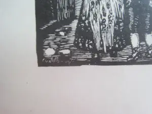 Juan Castells Marti - 2 x houtsnede stadsgezichten. kopen? Bied vanaf 30!