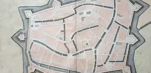 Caspar Merian - Leeuwarden oude Kopergravure Merian Levwaerden 1659 kopen? Bied vanaf 35!