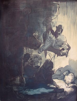 Johannes Josephus Aarts - studie/tekening fantasiewezens kopen? Bied vanaf 100!