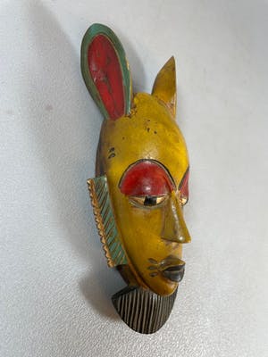 Yoruba - 2 African Yoruba passport masks - Nigeria. kopen? Bied vanaf 15!