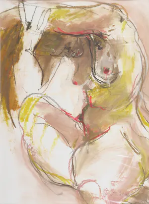 Franscz Witte - Gemengde techniek op papier, Abstract naakt kopen? Bied vanaf 1!