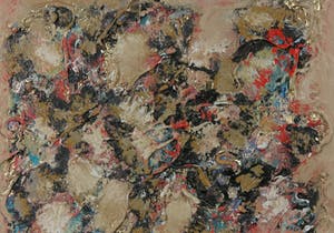 Bert Braam - Acryl op doek, Golden Wave kopen? Bied vanaf 1!