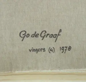 Go de Graaf - Wandkleed, Vingers 4 (Groot) kopen? Bied vanaf 1!