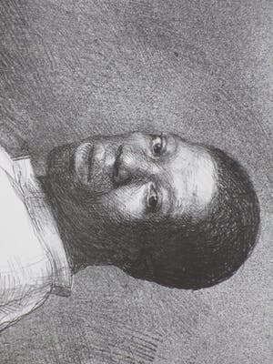 Aat Veldhoen - Zittende donkere man - Rotaprint kopen? Bied vanaf 65!