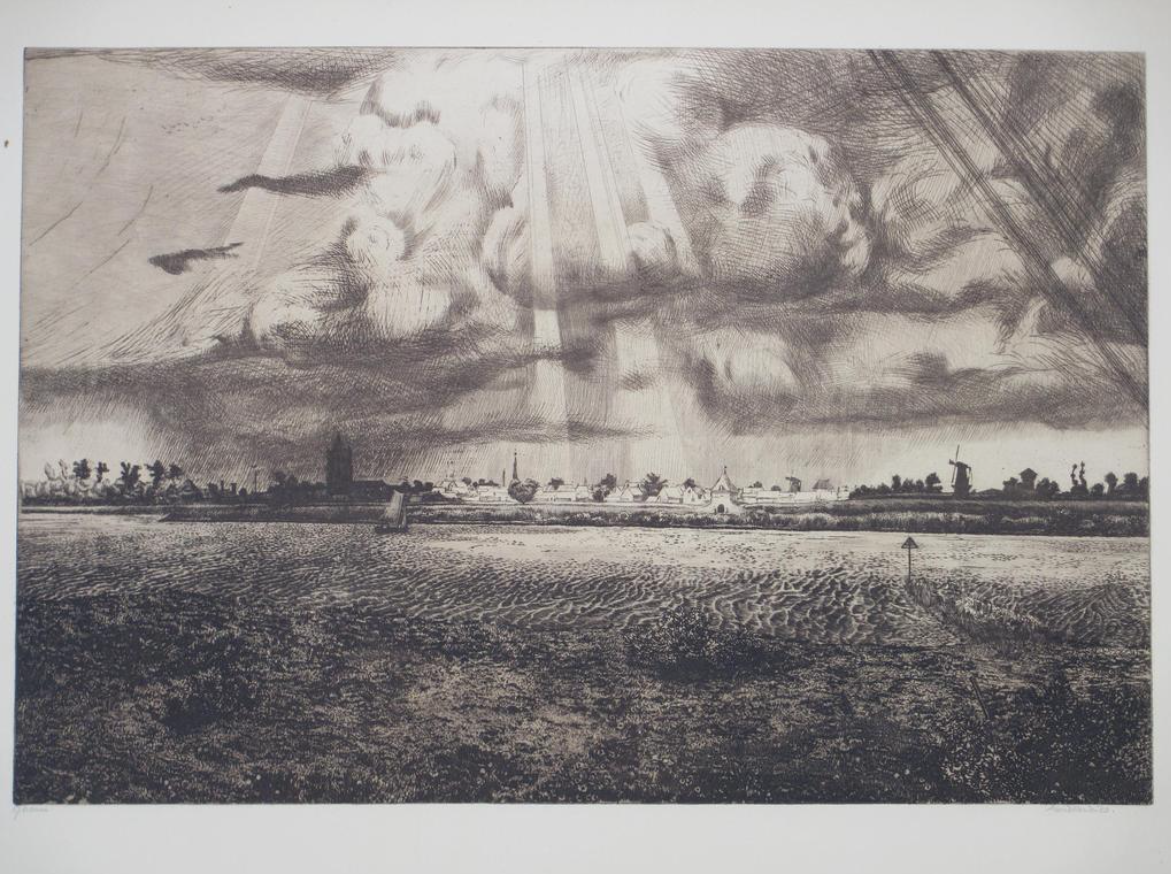 Arend Hendriks - GORCUM - ets en aquatint kopen? Bied vanaf 75!