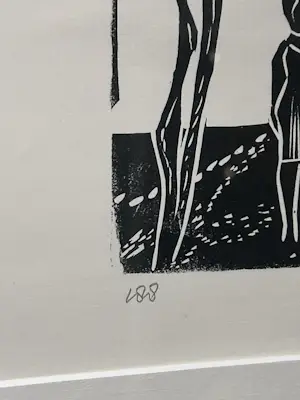 Gene Eggen - 4 houtsnedes uit 1974 kopen? Bied vanaf 99!