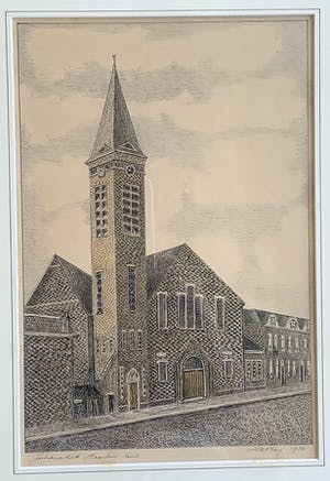 Niet of onleesbaar gesigneerd - Julianakerk Haarlem Noord, H. de Nooij kopen? Bied vanaf 1!