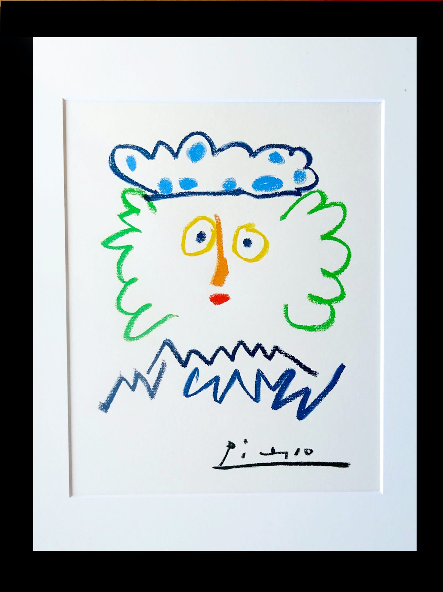 Pablo Picasso - Koning Kagpha - Lithographische afdruk uit 1965 drukgesigneerd kopen? Bied vanaf 85!