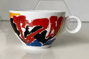 Jan Cremer - Vier porseleinen kop- en schotels voor Perla kopen? Bied vanaf 1!