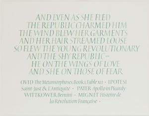 Ian Hamilton Finlay - Even as she fled... (1) en (2) kopen? Bied vanaf 300!