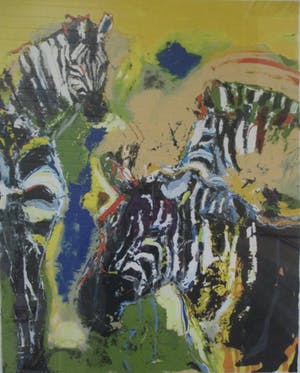 Carlos Blaaker - Grote ingelijste zeefdruk perfect ingelijst kopen? Bied vanaf 70!