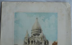 Niet of onleesbaar gesigneerd - Ets , “Sacre Coeur, Parijs” – gesigneerd kopen? Bied vanaf 10!