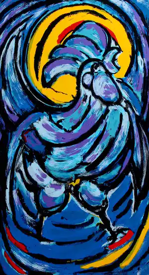 Peter Zonneveld - zeefdruk: Haan - 2002 verkocht voor € 45!