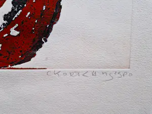 Cees Kortlang - Grote handgekleurde reliëf Ets/aquatint - potloodges. - zeer kleine oplage (9) kopen? Bied vanaf 59!