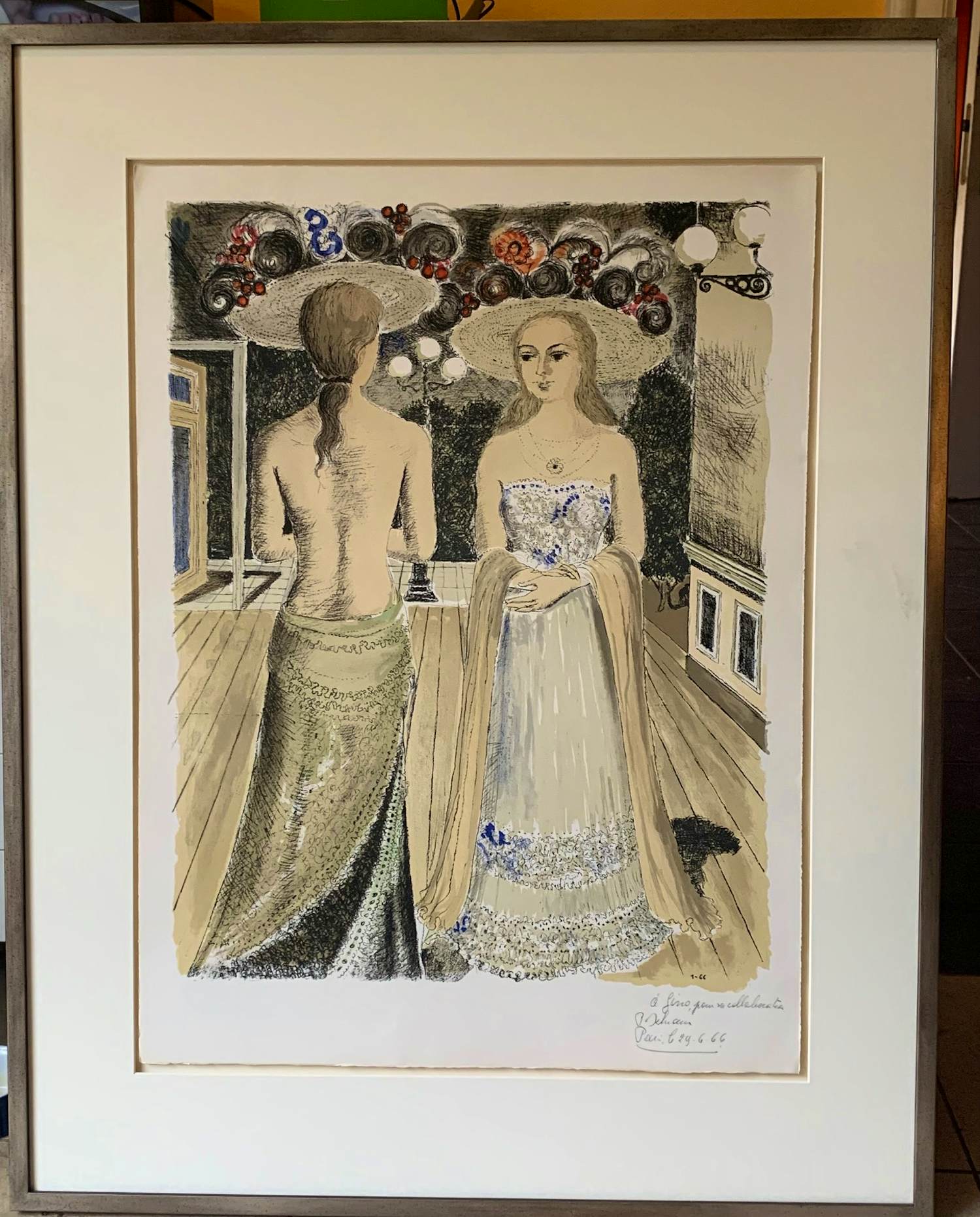 Paul Delvaux Les Rivales kopen? Bied vanaf 4600! Kunstveiling.nl