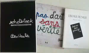 Benjamin Vautier - 3 boeken en een zeldzame tentoonstellingsposter kopen? Bied vanaf 1!