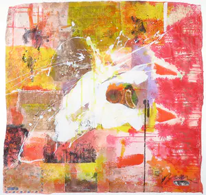 Bram Reijnders - Gemengde techniek, White Magic Turbulence - Ingelijst (Groot) kopen? Bied vanaf 50!