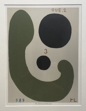 Reinier Lucassen - zeefdruk ‘QUE-2’ - 1989 - oplage 60 - ingelijst. kopen? Bied vanaf 150!