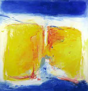 Franscz Witte - Acryl op doek, Op het water (Groot) verkocht voor € 1!