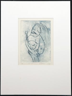 Marion Bloem - Lot van drie kleurenetsen, Vrouwfiguren kopen? Bied vanaf 50!