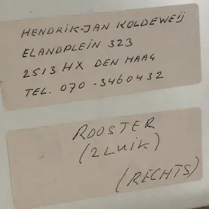 Hendrik Jan Koldeweij - Rooster (XL tweeluik) kopen? Bied vanaf 50!