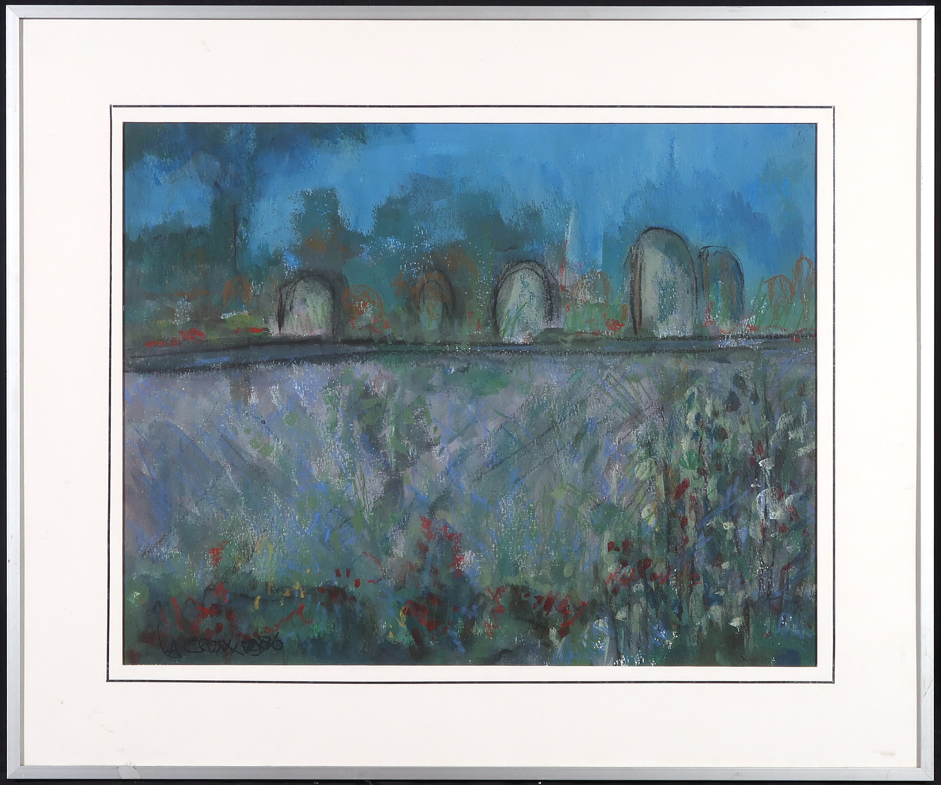 Niet of onleesbaar gesigneerd - Gouache, De muur - Ingelijst kopen? Bied vanaf 1!