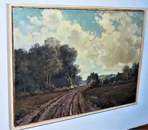 Willem Petrus Steggerda - Brabants landschap - groot olieverfschilderij vendu pour 50€ !