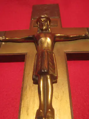 Heiligenbeeld - Kruisbeeld met de 4 evangelisten kopen? Bied vanaf 30!