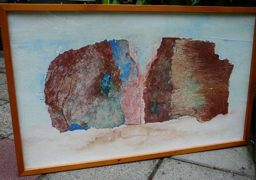 Liesbeth Lehr - Zonder titel - materie schilderij 1998- kopen? Bied vanaf 1!