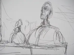 Alberto Giacometti - Buste in de studio, Lithografie kopen? Bied vanaf 100!