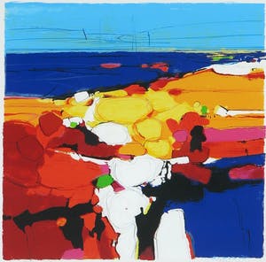 Frank Lejeune - Zeefdruk, First visit Toscana - Ingelijst kopen? Bied vanaf 35!