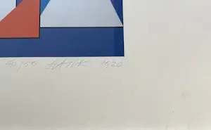 Otto Herbert Hajek - Signierte und nummerierte Orig. Serigraphie von 1976 - Konkrete Kunst kopen? Bied vanaf 80!