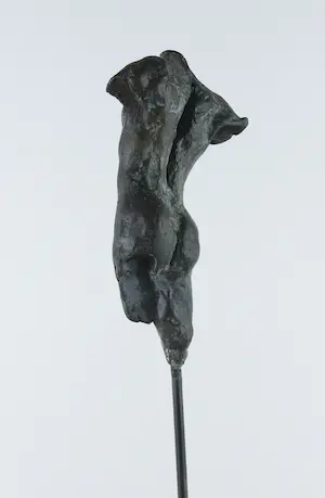 Eppe de Haan - Brons met hardstenen stokkel, Mannentorso kopen? Bied vanaf 300!