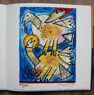 Corneille - Gemengde techniek (tekening), zeefdruk en boek - 1994/1995 kopen? Bied vanaf 800!