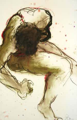 Franscz Witte - Gemengde techniek, Zonder titel verkocht voor € 1!