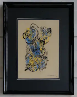 Theo Wolvecamp - Abstracte compositie kopen? Bied vanaf 295!