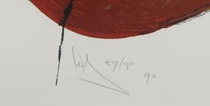 Arty Grimm - Zeefdruk, Zonder titel - Ingelijst kopen? Bied vanaf 35!