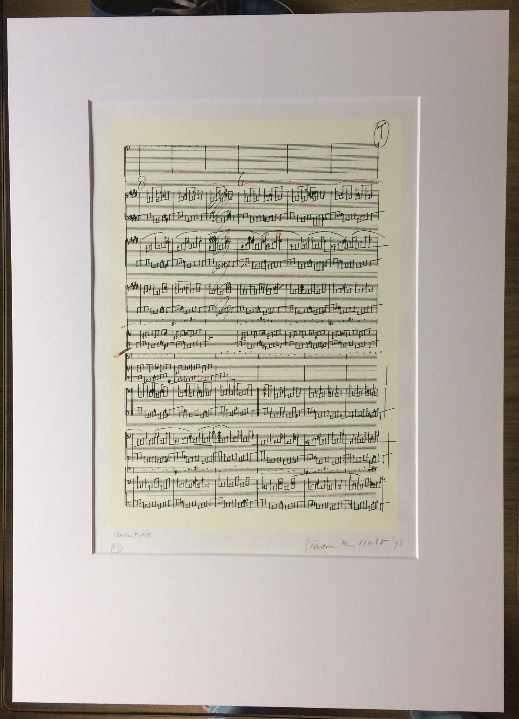 Niet of onleesbaar gesigneerd - Simeon ten Holt, Zeefdruk van compositie Incantatie kopen? Bied vanaf 1!