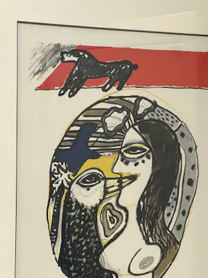 Corneille - Ingelijste zeefdruk: Dialoog met de vogel, 1975 kopen? Bied vanaf 300!