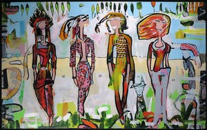 Jacob Herskind - Polygrafie op doek, Twee-luik Catwalk (Zeer groot) kopen? Bied vanaf 1!
