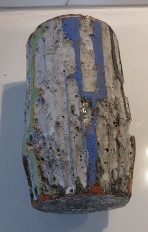 Potterie De Olde Kruyk - Rood Chamotte aardewerken Seqoia vaas ontwerp Piet Kurstjens kopen? Bied vanaf 8!