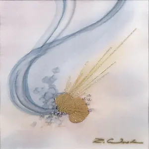 Rita Wrede - Gemengde techniek op zijde, Zonder titel - Ingelijst kopen? Bied vanaf 1!