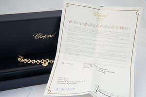 2058 - Chopard - Excl. "Happy Diamonds" 18 krt gouden Armband + diamanten hanger kopen? Bied vanaf 1960!