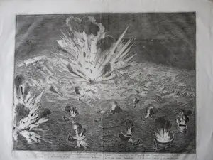 Coenraet Decker - 2 gravures Opblazen ven de schipbrug in de Schelde, 1585 kopen? Bied vanaf 100!